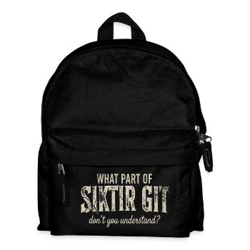 Siktir Git Turkey Turk Turkish Funny - Kids' Backpack - black - Front