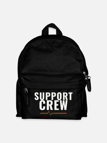 Support Crew Marathon Run Team Motivation Sports - Kids' Backpack - black