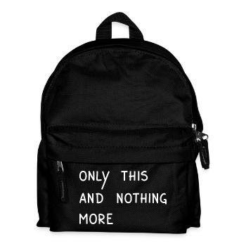 E. A. Poe - Only This And Nothing More, White - Kids' Backpack - black - Front