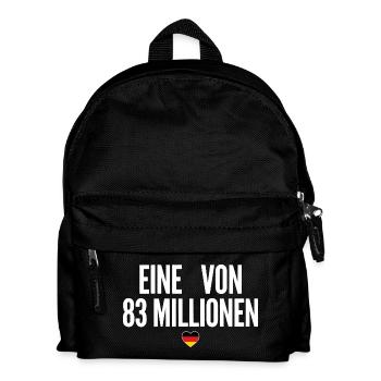 Eine von 83 Millionen - Kinder Rucksack - Schwarz - Vorne