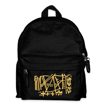 Wikinger Muster Abstrakt - Kinder Rucksack - Schwarz - Vorne