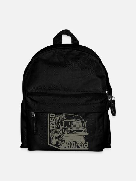 LKW W50 4x4 Allrad L6 - Kinder Rucksack - Schwarz