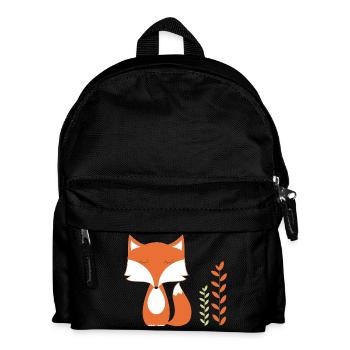 Fuchs - Kinder Rucksack - Schwarz - Vorne
