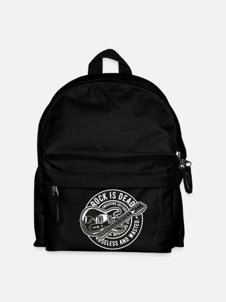 Rock Is Dead - Kinder Rucksack - Schwarz
