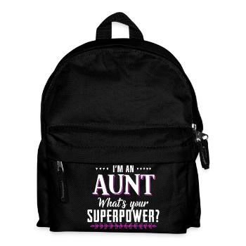I'm An Aunt - What's Your Superpower? - Kids' Backpack - black - Front