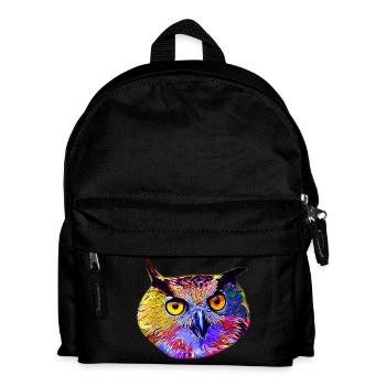 gxp chouette hibou vector art - Sac à dos Enfant - noir - Devant
