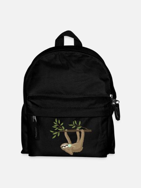Faultier mit Eis - Kinder Rucksack - Schwarz