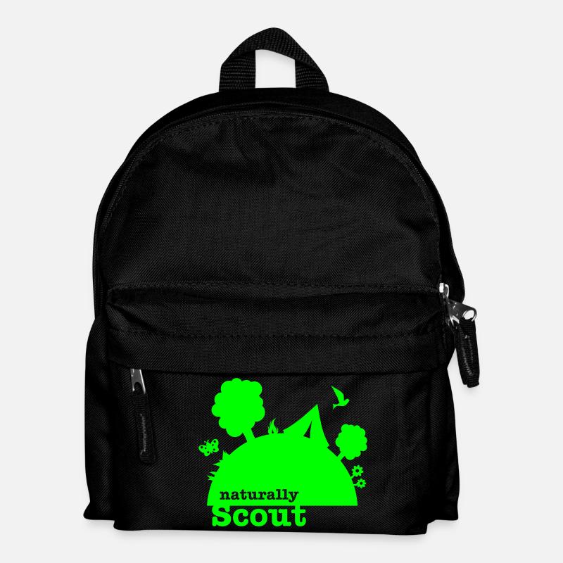 naturally scout - Kinder Rucksack - Schwarz