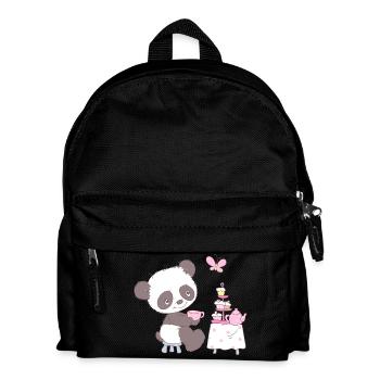 Cute little panda with cupcakes - Kinder Rucksack - Schwarz - Vorne