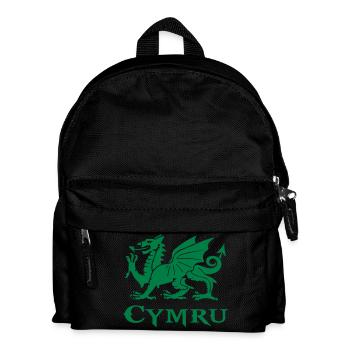 drapeau pays de galles cymru gallois dragon - Sac à dos Enfant - noir - Devant