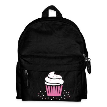 Rosa Cupcake - Kinder Rucksack - Schwarz - Vorne