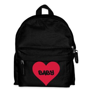 baby - Kinder Rucksack - Schwarz - Vorne