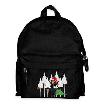 Modern Black Forest Witch Bollenhut Broom - Kids' Backpack - black - Front