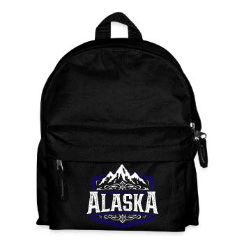 Alaska | Alaska typography - Kids' Backpack - black - Front