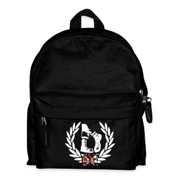 UK Boots Lorbeer Flaggenstil Oi! Skinhead - Kinder Rucksack - Schwarz - Vorne