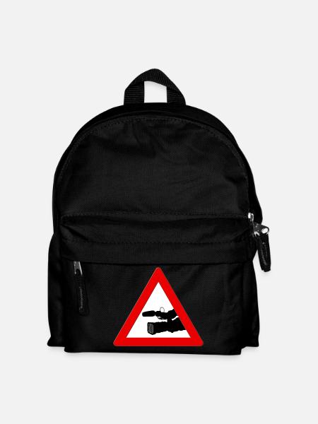 Achtung, Kameramann! - Kinder Rucksack - Schwarz