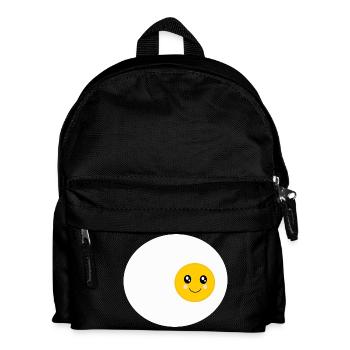 Kawaii oeuf au plat oeuf oeuf costume Kawaii autocollant - Sac à dos Enfant - noir - Devant