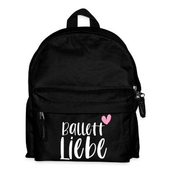 Ballett Liebe Ballerina Balletttänzerin Geschenk - Kinder Rucksack - Schwarz - Vorne