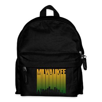 Milwaukee Cityscape lettering - Kids' Backpack - black - Front