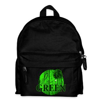 MAKE IT GREEN - Kids' Backpack - black - Front