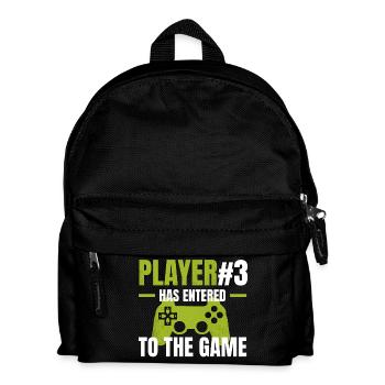 Player 3 enters the game - Kids' Backpack - black - Front