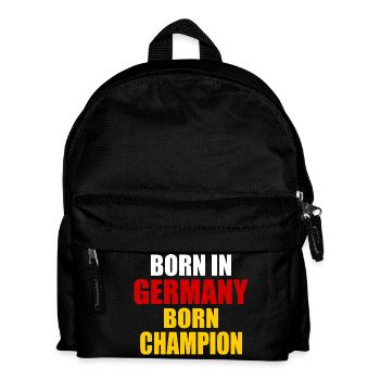 born in germany born champion - germany - Kids' Backpack - black - Front