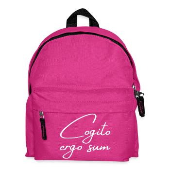 Cogito ergo sum - I think, therefore I am - Kids' Backpack - fuchsia - Front