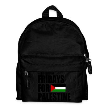 Free palestine fridays for palestine - Kinder Rucksack - Schwarz - Vorne