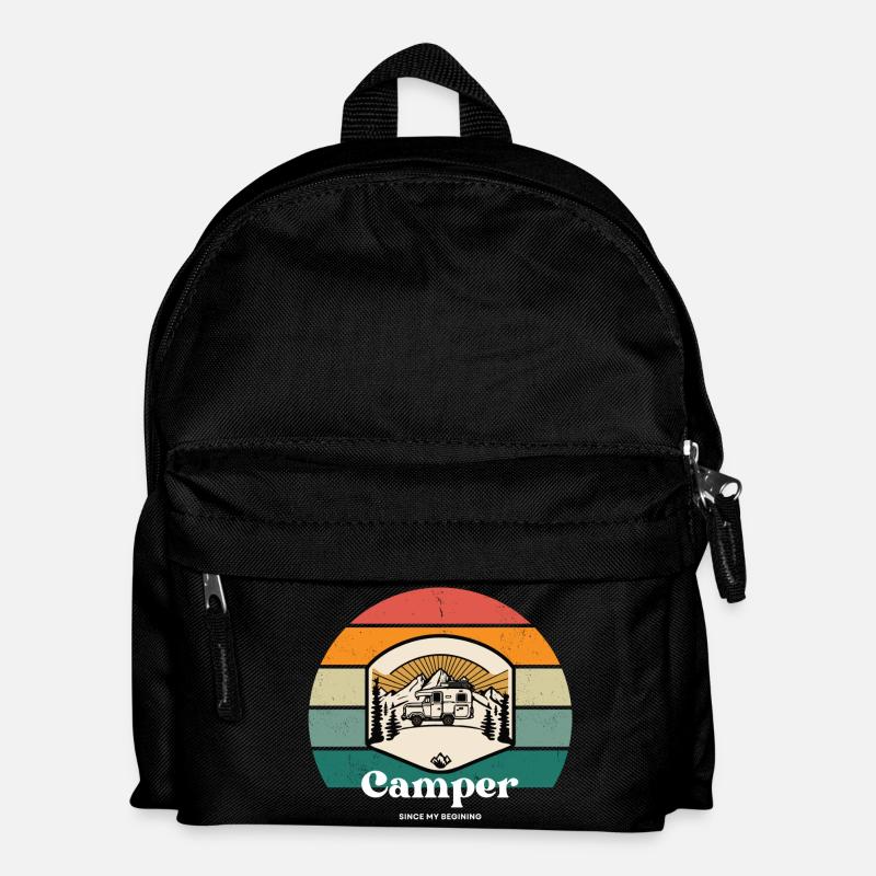 Camper since begining - Kinder Rucksack - Schwarz