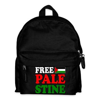 Free palestine - Kinder Rucksack - Schwarz - Vorne