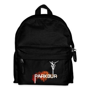 Parkour Ninja - couleur-blanc - Sac à dos Enfant - noir - Devant