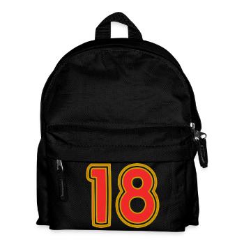 18. 18 ANS. 18e ANNIVERSAIRE. ANNIVERSAIRE 18 ANS. - Sac à dos Enfant - noir - Devant