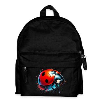 Marienkäfer - Kinder Rucksack - Schwarz - Vorne
