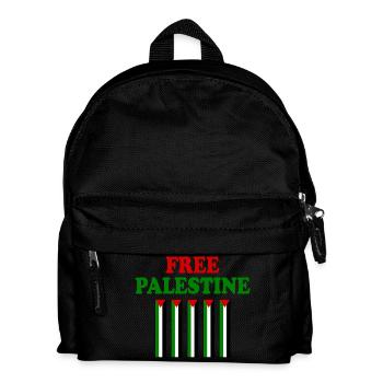 Free palestine - Kinder Rucksack - Schwarz - Vorne