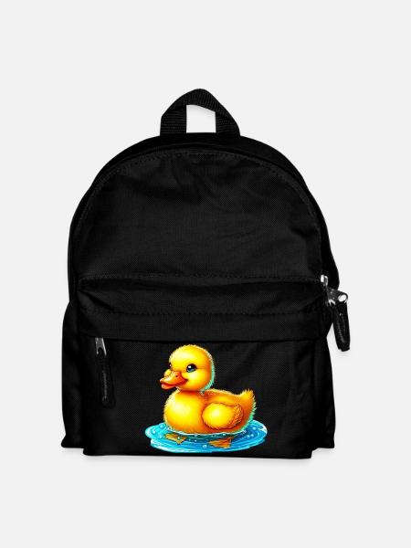 Entenküken Ente Ente Ente Ente - Kinder Rucksack - Schwarz