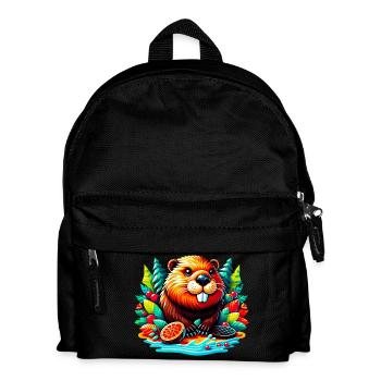 Bieber - Kinder Rucksack - Schwarz - Vorne