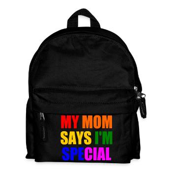 my mom says i'm special - Kinder Rucksack - Schwarz - Vorne
