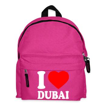 I love Dubai - Kids' Backpack - fuchsia - Front