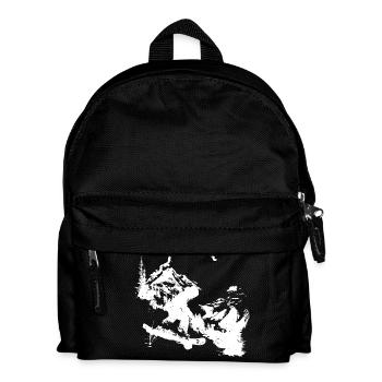Snowboarding Grafik - Kinder Rucksack - Schwarz - Vorne