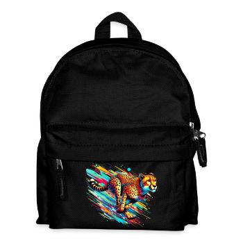 Gepard - Kinder Rucksack - Schwarz - Vorne