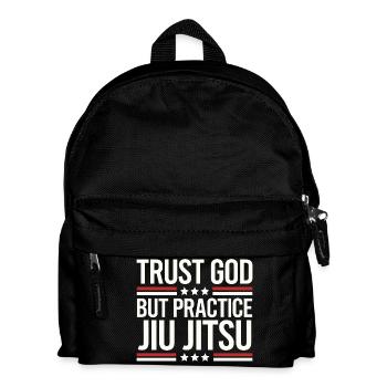 Rolling with faith and strength - Kids' Backpack - black - Front