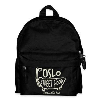 Oslo Street Food - Kinder Rucksack - Schwarz - Vorne
