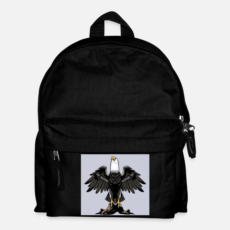 Adler - Kinder Rucksack - Schwarz
