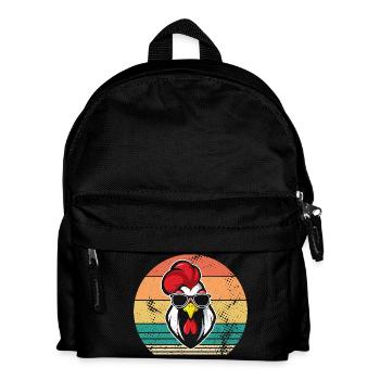 Chicken Rooster - Kids' Backpack - black - Front