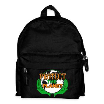 Earth Day Protect The Planet Earth - Kids' Backpack - black - Front
