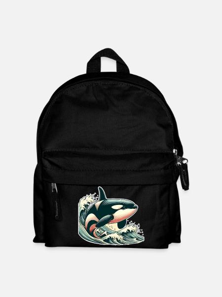 Orca Schwertwal - Kinder Rucksack - Schwarz