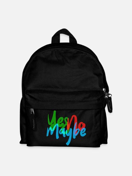 YES NO MAYBE - Kids' Backpack - black