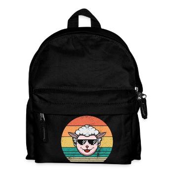 Schäfer Schaf - Kinder Rucksack - Schwarz - Vorne