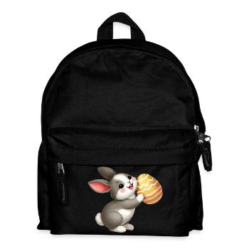 bunny rabbit easter - Kids' Backpack - black - Front