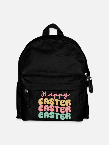 Happy Easter - Kinder Rucksack - Schwarz